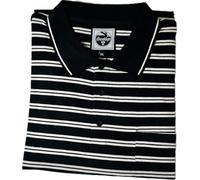 Brooklyn Imports LTD Mens Big Size Striped Polo Breatheable Plus Size Short Sleeve Top 3XL 4XL 5XL 6XL