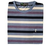 Brooklyn Imports LTD Striped T-Shirt with Chest Pocket Classic Fit Short Sleeve Casual Menswear in Multiple Colours