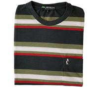 Brooklyn Imports LTD Striped T-Shirt with Chest Pocket Classic Fit Short Sleeve Casual Menswear in Multiple Colours