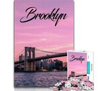 Brooklyn Jigsaw Puzzles 1000 Pieces for Adults Teens,Help The Brain Exercise Addictive Toys to Cultivate Patience Parent-child Interaction 38x26cm