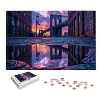 Brooklyn Jigsaw Puzzles for Adults 1000, 1000 Piece Jigsaw Puzzles for Adults, Landscape Jigsaws with Exquisite Packaging Box, Impossible Puzzle for Home Decor, Gifts for Women, Gifts for Men, -5913