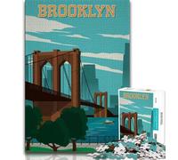 Brooklyn Jigsaw Puzzles for Teenagers 1000 Jigsaws,Staycation Kill Time Every Piece Is Unique - Challenging Family Fun Game 50x75cm