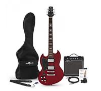 Brooklyn Left Handed Electric Guitar + 15W Amp Pack Red