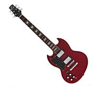 Brooklyn Left Handed Electric Guitar by Gear4music Red