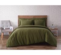 Brooklyn Loom Duvet Set, Linen, Olive Green, King