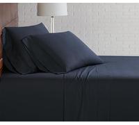 Brooklyn Loom Sheet Set, Cotton, Black, Queen