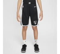 Brooklyn Nets 2023/24 Icon Edition Older Kids' (Boys') Nike NBA Swingman Shorts - Black - Polyester S
