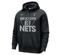 Brooklyn Nets Club Courtside Men's Nike NBA Pullover Hoodie - Black - Cotton/Polyester M