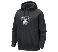 Brooklyn Nets Club Men's Nike NBA Pullover Hoodie - Black - Cotton/Polyester XS