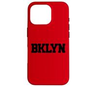 BROOKLYN NEW YORK BKLYN BLACK TEXT APPAREL COLLECTION Case for iPhone 16 Pro