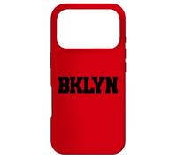 BROOKLYN NEW YORK BKLYN BLACK TEXT APPAREL COLLECTION Case for iPhone 17 Pro