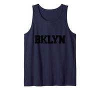 Brooklyn New York BKLYN Black Text Apparel Collection Tank Top