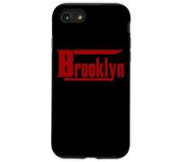 BROOKLYN, New York " BKLYN " Brooklyn | Red Text Designed Case for iPhone SE (2020) / 7/8