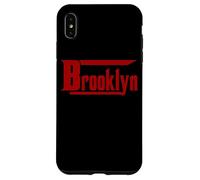 BROOKLYN, New York " BKLYN " Brooklyn | Red Text Designed Case for iPhone XS Max