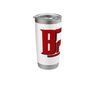 Brooklyn, New York BKLYN Brooklyn | Red Text Designed Stainless Steel Insulated Tumbler