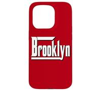 BROOKLYN, New York " BKLYN " Brooklyn | White Text Designed Case for iPhone 15 Pro
