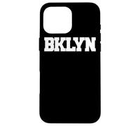 BROOKLYN, New York " BKLYN " Brooklyn | White Text Designed Case for iPhone 16 Pro Max