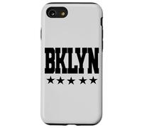 BROOKLYN, New York " BKLYN " Brooklyn | White Text Designed Case for iPhone SE (2020) / 7/8
