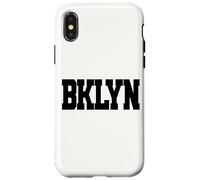 BROOKLYN, New York " BKLYN " Brooklyn | White Text Designed Case for iPhone X/XS
