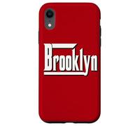 BROOKLYN, New York " BKLYN " Brooklyn | White Text Designed Case for iPhone XR