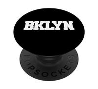BROOKLYN, New York " BKLYN " Brooklyn | White Text Designed PopSockets Adhesive PopGrip