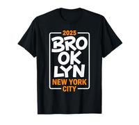 Brooklyn New York City 2025 Retro Style Design T-Shirt