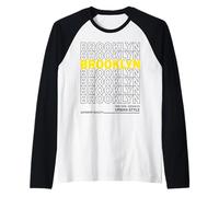 Brooklyn New York Urban Style Raglan Baseball Tee