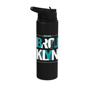 Brooklyn New York Urban Typography NYC City Style Stainless Steel Insulated Water Bottle
