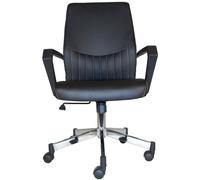 Brooklyn Operator Desk Chair - Faux Leather - Black - AOC3122-BLK