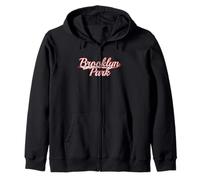 Brooklyn Park Minnesota Twin Cities Vintage Varsity Zip Hoodie