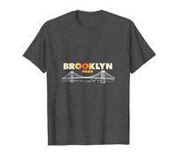 Brooklyn Pride: Iconic Bridge Skyline for City Lovers T-Shirt, Men, Dark Heather Grey, XL