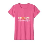 Brooklyn Pride: Iconic Bridge Skyline for City Lovers T-Shirt, Women, Pink Heather, XS
