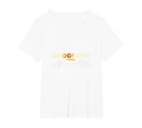 Brooklyn Pride: Iconic Bridge Skyline for City Lovers T-Shirt, Women's Plus, White, 2X