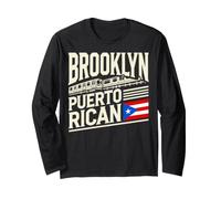 Brooklyn Puerto Rican Subway Flag NYC Heritage Long Sleeve T-Shirt