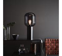 Brooklyn Tall Glass Table Lamp - Smoked