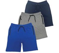 BROOKLYN VERTICAL Mens 3 Pack Fleece Cotton Active Jogger Shorts with Zipper Pockets and Drawstring | Size S-2XL, Combo a, Medium