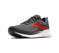 Brooks Men's Trace 3 Sneaker, Ebony Fiery Red White, 10 UK