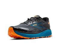 Brooks Men's Divide 5 Sneaker, Ebony Mosaic Blue Orange, 10 UK