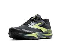 BROOKS Men's Adrenaline GTS 24 Weatherized Sneaker, Black Ebony New Yellow, 7.5 UK