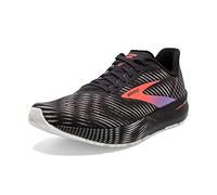 BROOKS Women's Hyperion Tempo Sneaker, Black/Coral/Purple, 5.5 UK