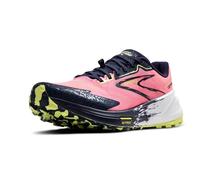 Brooks Women's Catamount 3 Sneaker, Pink/Peacoat/Sunny Lime, 3.5 UK
