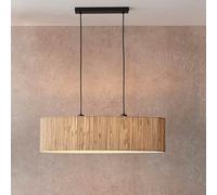 brooks 2 lights linear ceiling pendant light in natural
