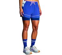 BROOKS 221611462 High Point 3" 2-in-1 Short Shorts Women's Aegean/LT Slate Size 20