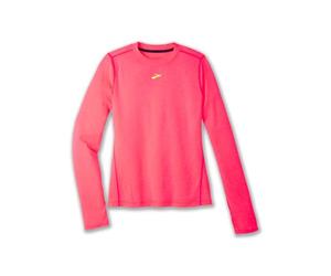 BROOKS 221637673 High Point Long Sleeve Sweatshirt Women's Neo Pink Size 35