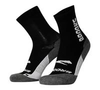 BROOKS 280495039 Ghost Crew Socks Unisex Adult Black/BR Crew Size 30