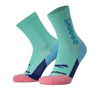 BROOKS 280495424 Ghost Crew Socks Unisex Adult Royal/White & White/Royal Size 25