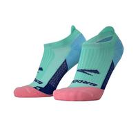 BROOKS 280498413 Ghost No Show Socks Unisex Adult Salt Air/Pink Size 25