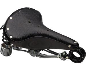 Brooks B135 Unisex Saddle Black with chrome double Spring