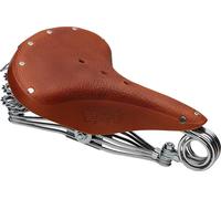 Brooks B33 Unisex Saddle Honey with triple chrome steel rails springs and clamp