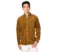 Brooks Brothers Men's Button-Down Collar Corduroy Sport Shirt, Bronze Brown, Large